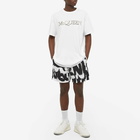 Alexander McQueen Men's Embroidered Logo T-Shirt in White/Mix