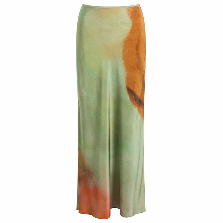 Photo: SIR. Women's Calle Midi Skirt in Acquerello Print