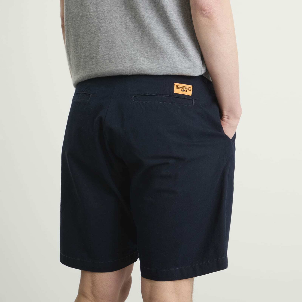 Service Works Men's Twill Part Timer Shorts in Dark Navy