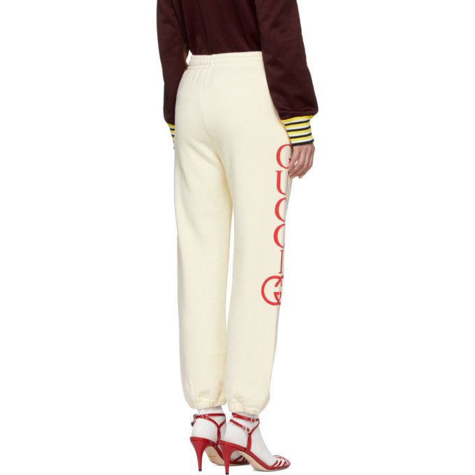 White gucci pajama pants hot sale