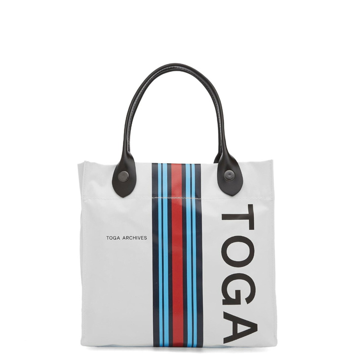 Photo: TOGA ARCHIVES Women's TOGA Logo Tote Bag Small in White 