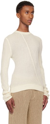 Isa Boulder SSENSE Exclusive Off-White Bow Long Sleeve T-shirt