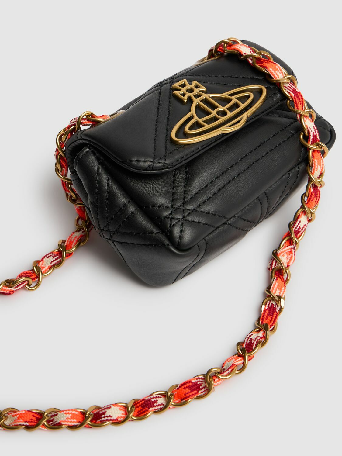 VIVIENNE WESTWOOD Vinnie Chain Silky Leather Bag Vivienne Westwood