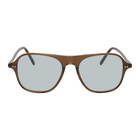 Oliver Peoples Brown Square Nilos Sunglasses