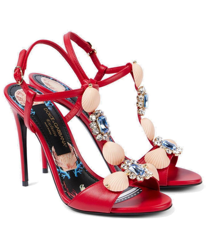 Photo: Dolce&Gabbana Capri embellished leather sandals