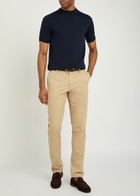 Aurélien Merino Wool Polo Shirt Navy