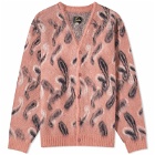 Needles Paisley Mohair Cardigan in Pink