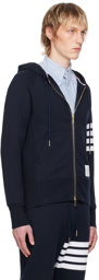 Thom Browne Navy 4-Bar Hoodie