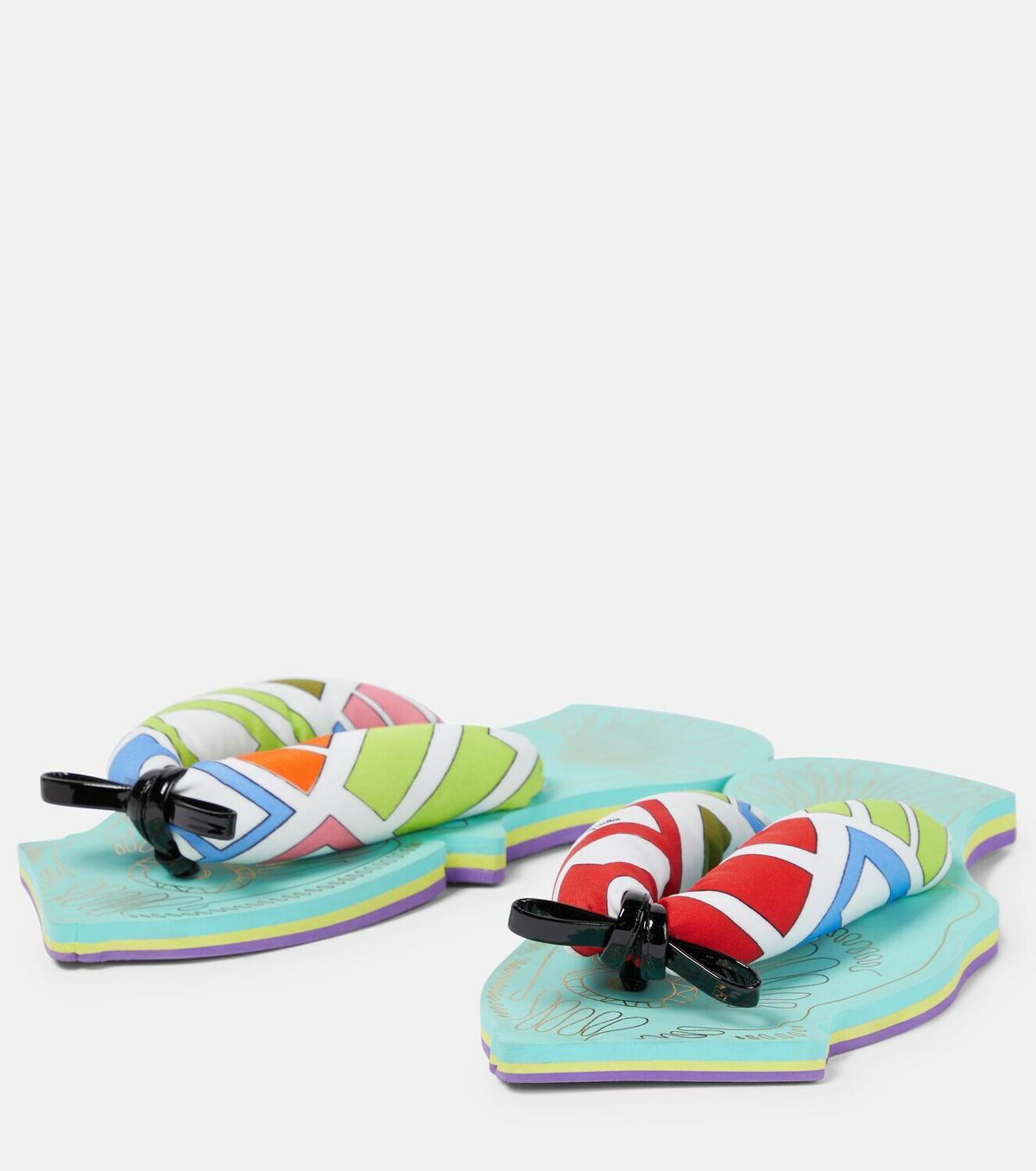 Pucci - Fish-shaped flat thong sandals Emilio Pucci