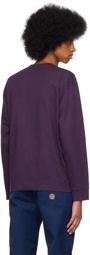 Stone Island Purple Patch Long Sleeve T-Shirt