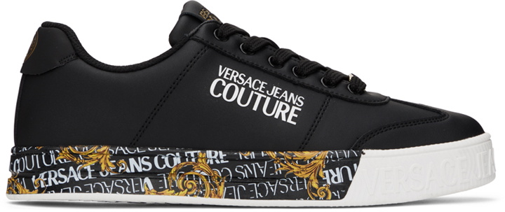 Photo: Versace Jeans Couture Black Court 88 Sneakers