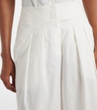 Adriana Degreas Cotton-blend wide-leg pants