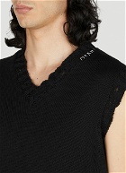 Marni - Destroyed Sleeveless Sweater in Black