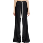 Rick Owens Black Tower Drawstring Bias Trousers