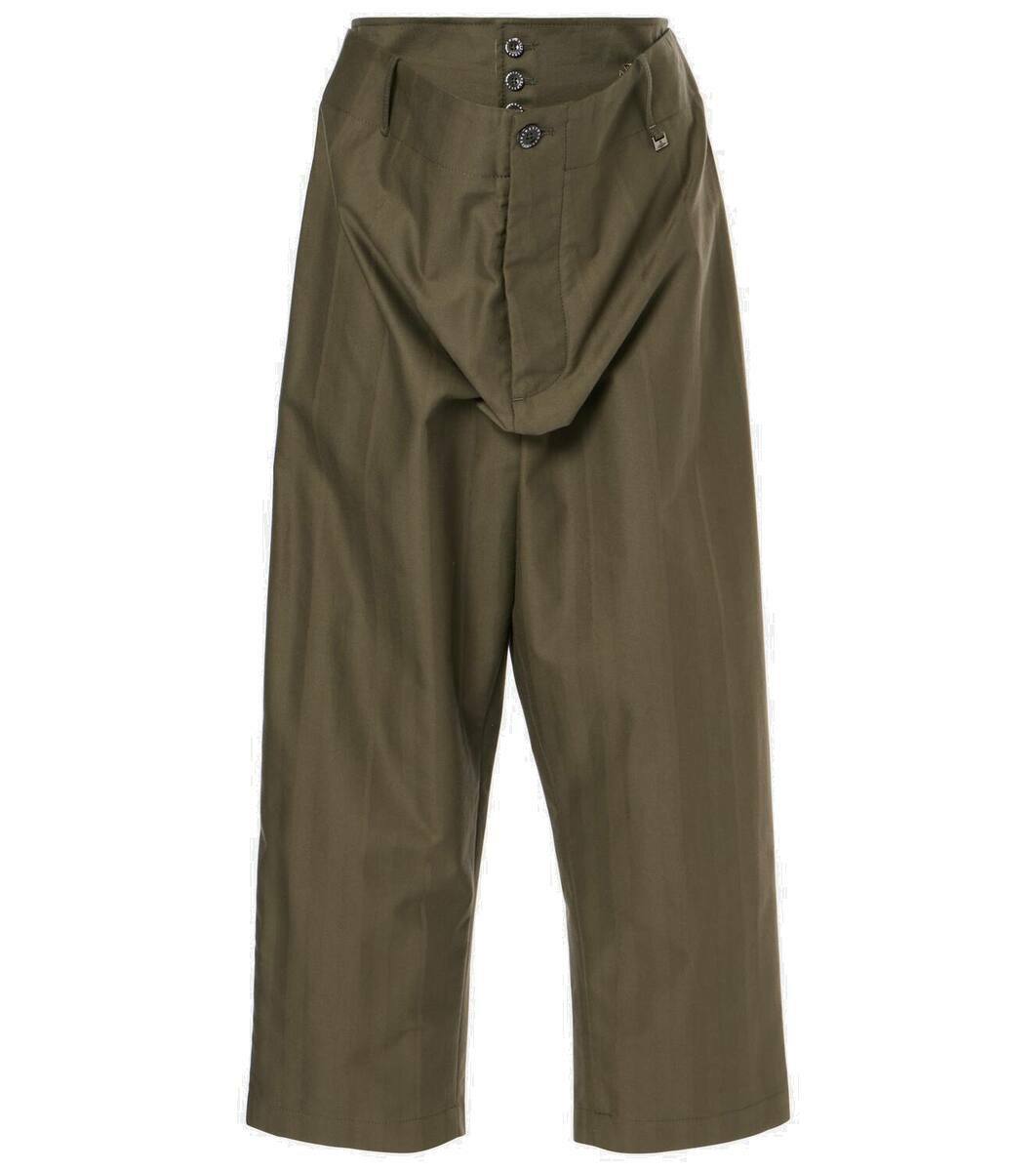Vivienne Westwood Alien cropped cotton wide-leg pants Vivienne