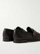 TOM FORD - Sean Buckled Full-Grain Leather Penny Loafers - Brown