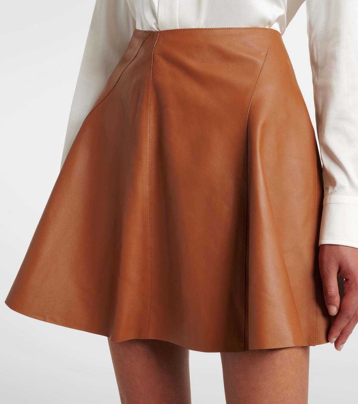 Ralph Lauren Collection Leather miniskirt