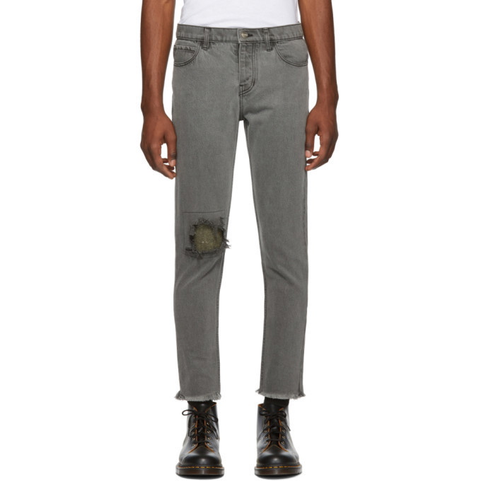 Photo: Enfants Riches Deprimes Grey Destroyed Jeans