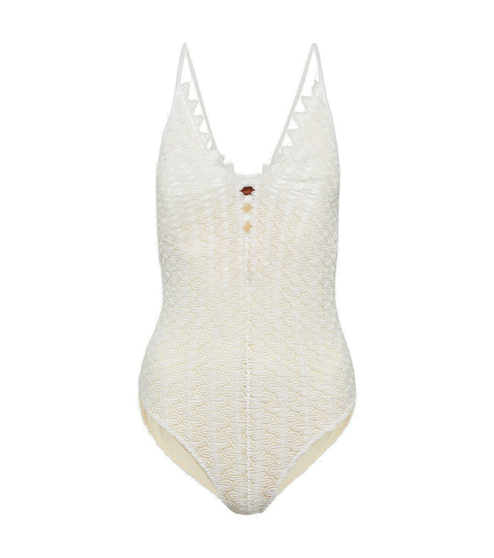 Photo: Missoni Mare Patterned knit swimsuit