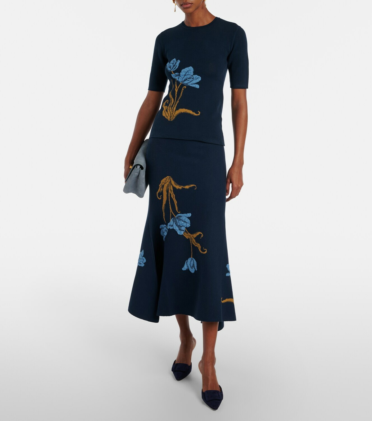 Erdem Floral jacquard sweater