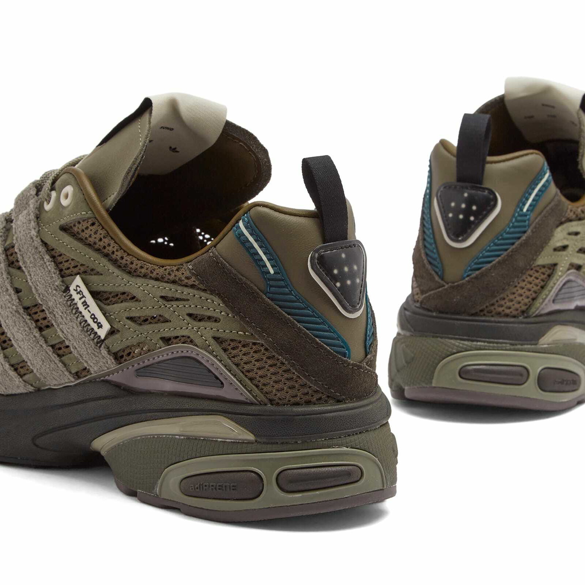 Adidas x SFTM Adistar Cushion Sneaker in Olive