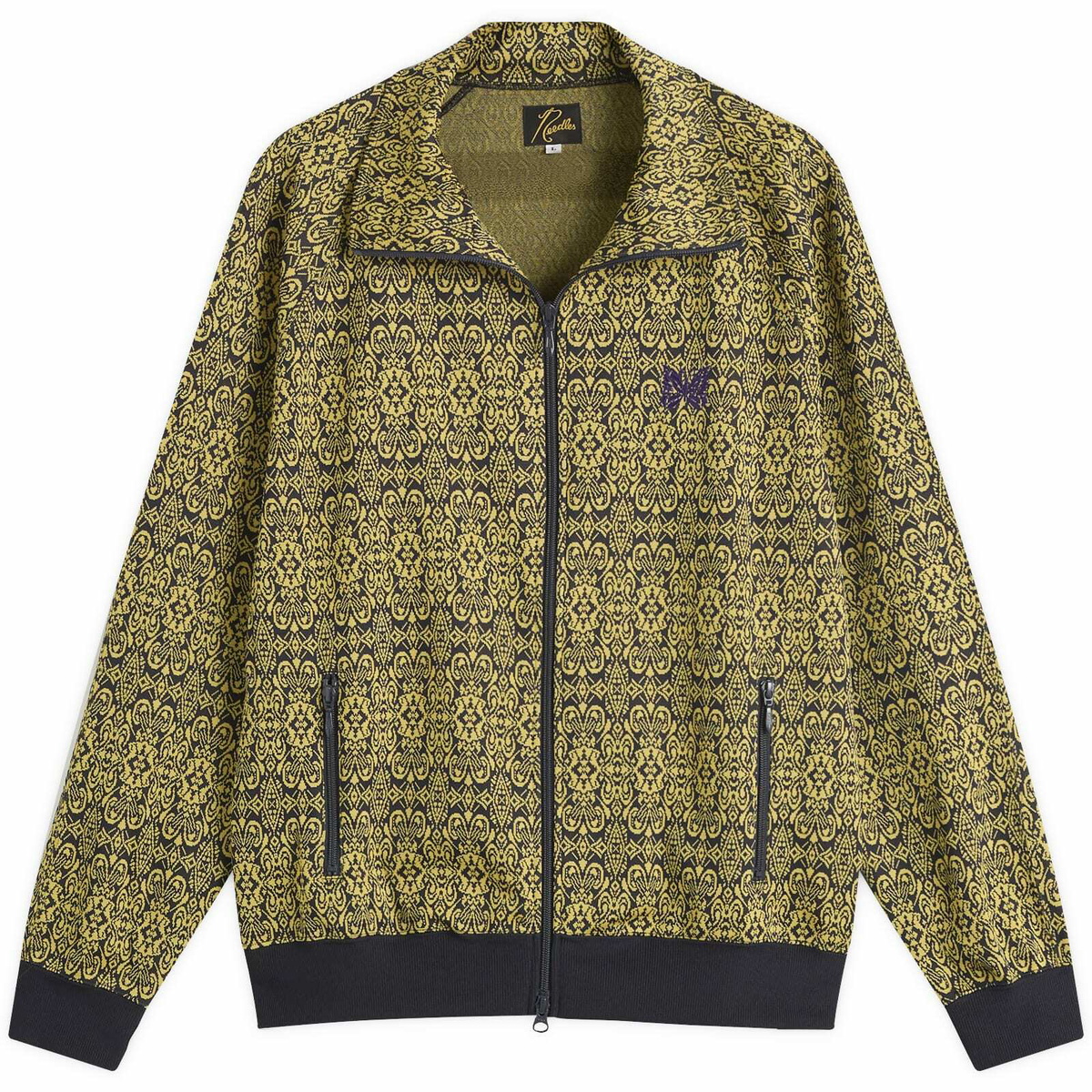 Needles - Leopard-Jacquard Track Jacket - White Needles
