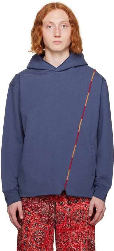 Photo: Karu Research Blue Embroidered Hoodie