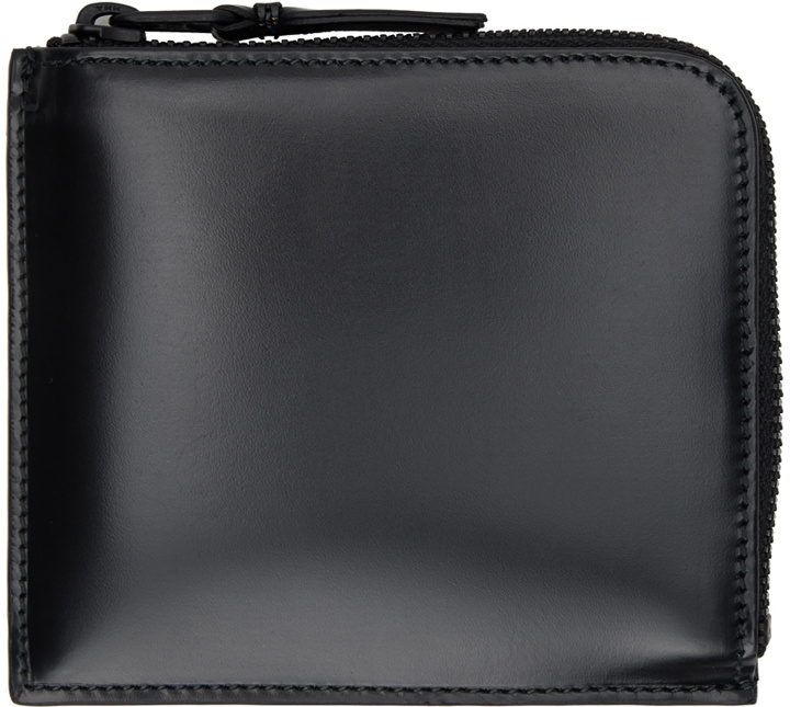 Photo: COMME des GARÇONS WALLETS Black Partial Zip Wallet