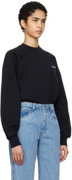 Coperni Black Crewneck Sweatshirt Bodysuit