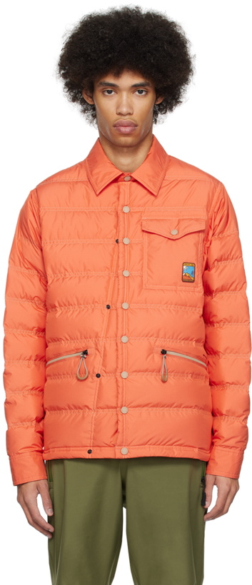 Photo: Moncler Grenoble Orange Packable Down Jacket