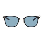 Eyevan 7285 Black and Blue Macdougal Sunglasses