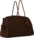 JACQUEMUS Brown 'The large raffia Turismo' Tote