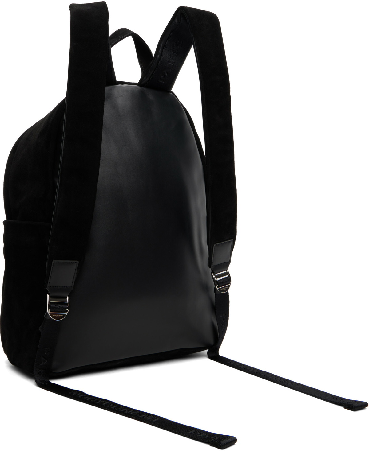 WOOYOUNGMI Black Suede Backpack