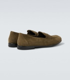 Brioni Suede penny loafers