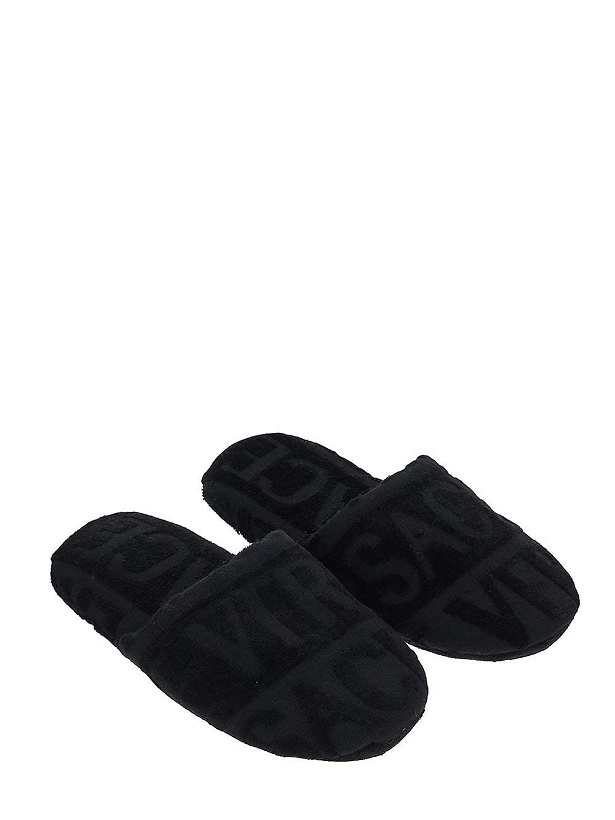 Photo: Versace Home All Over Logo Slippers