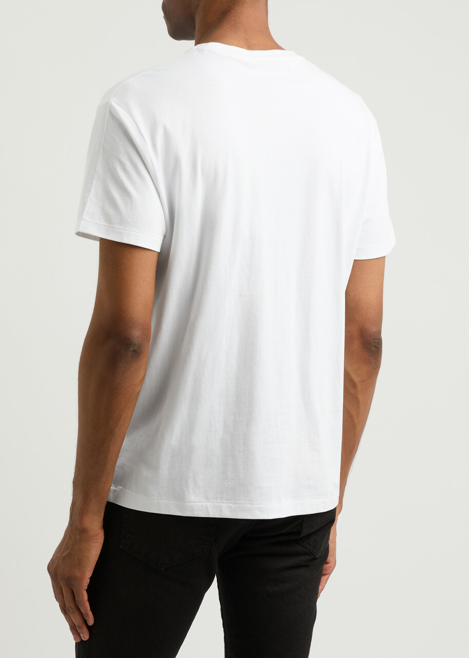 Polo Ralph Lauren Bear and Logo-print Cotton T-shirt White