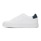 Paul Smith White and Blue Basso Sneakers