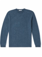 Boglioli - Slim-Fit Brushed Wool and Cashmere-Blend Sweater - Blue