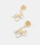 Magda Butrym Crystal-embellished gold-plated drop earrings