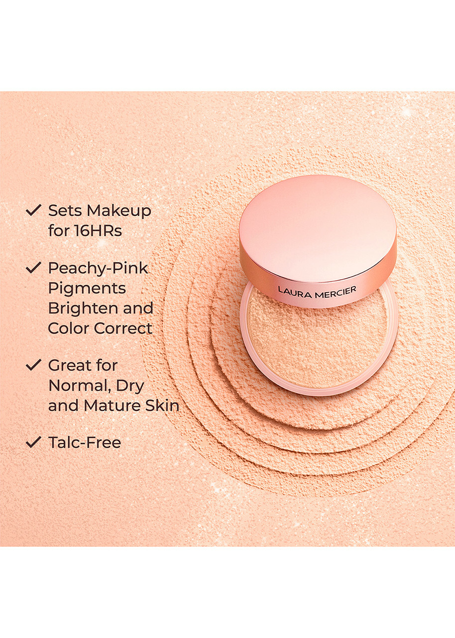 Laura Mercier Mini Translucent Loose Setting Powder Ultra Blur - Rose - Tone UP