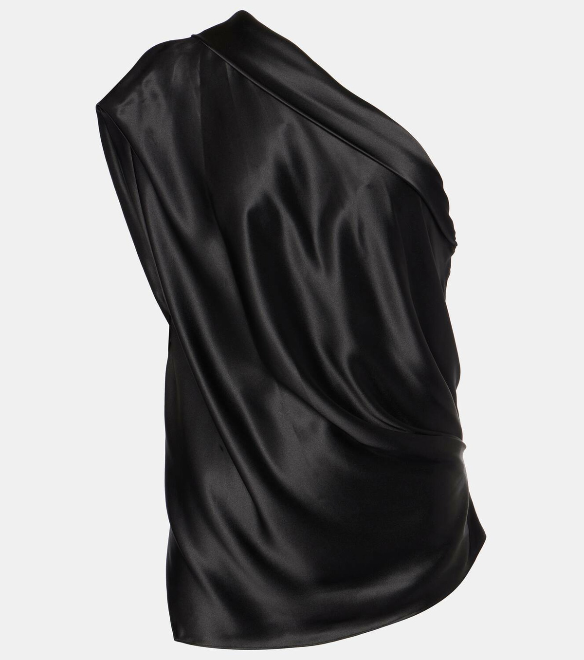 The Sei Asymmetric silk top
