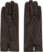 Dries Van Noten Brown Soft Leather Gloves