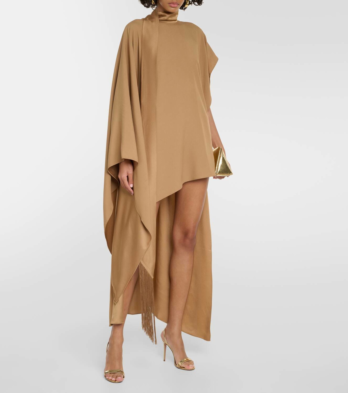 Taller Marmo California caped crêpe kaftan