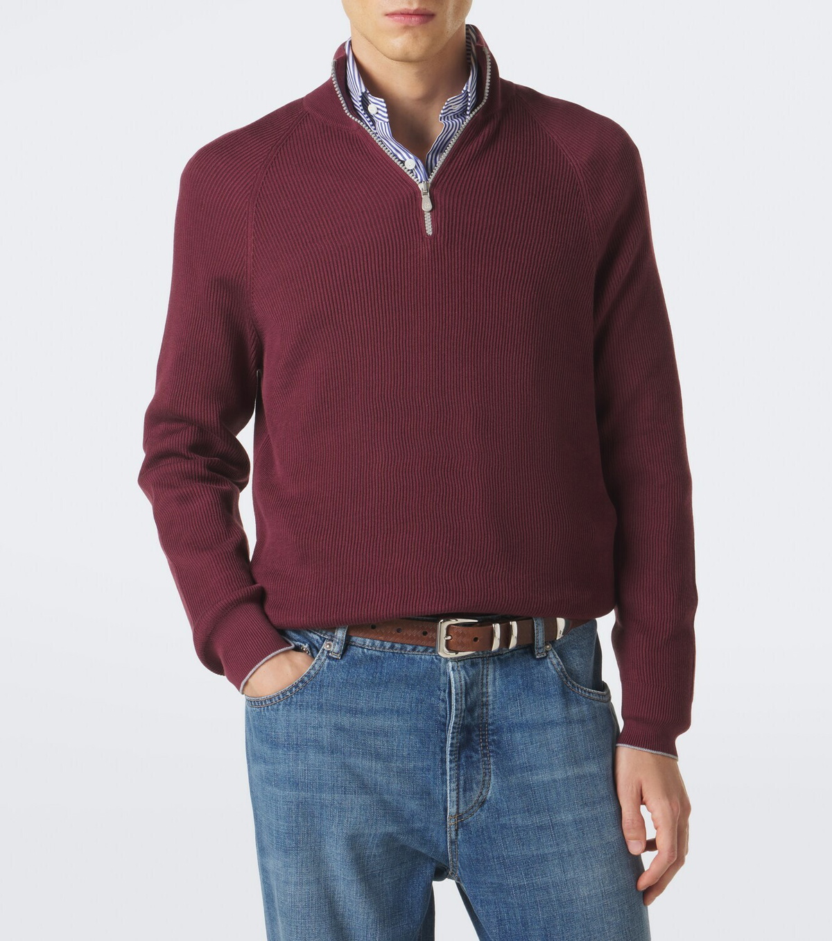 Brunello Cucinelli Ribbed-knit cotton sweater