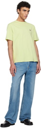 Maison Kitsuné Green Barista Fox Patch Relax T-shirt
