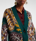 Etro Jacquard wool-blend cardigan