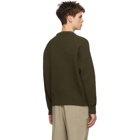 AMI Alexandre Mattiussi Green Oversized Ami De Coeur Sweater