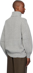 Helmut Lang Gray Apex Turtleneck