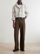 The Elder Statesman - Hunter Wide-Leg Organic Jeans - Brown