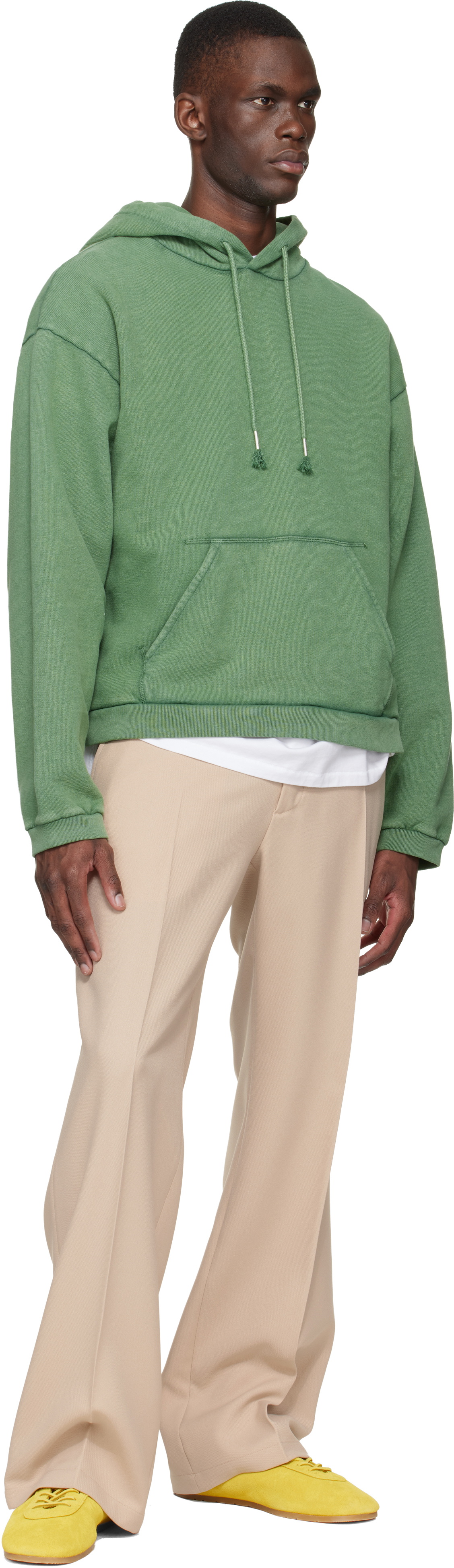 Stockholm (Surfboard) Club Beige Tailored Bootcut Trousers